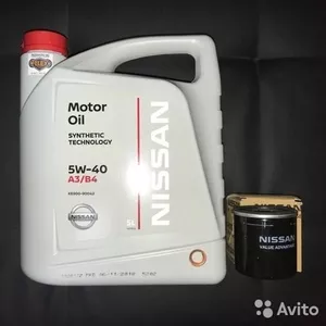 Комплект Масло + фильтр + колечко Ниссан / Nissan