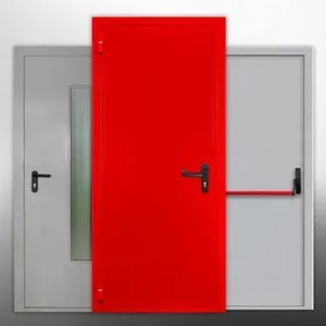 Противопожарные металлические Двери EI 60,  EIS 60 (оцинкованные) Doorh